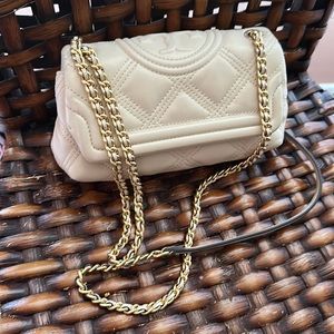 Tory Burch Mini Fleming New Cream